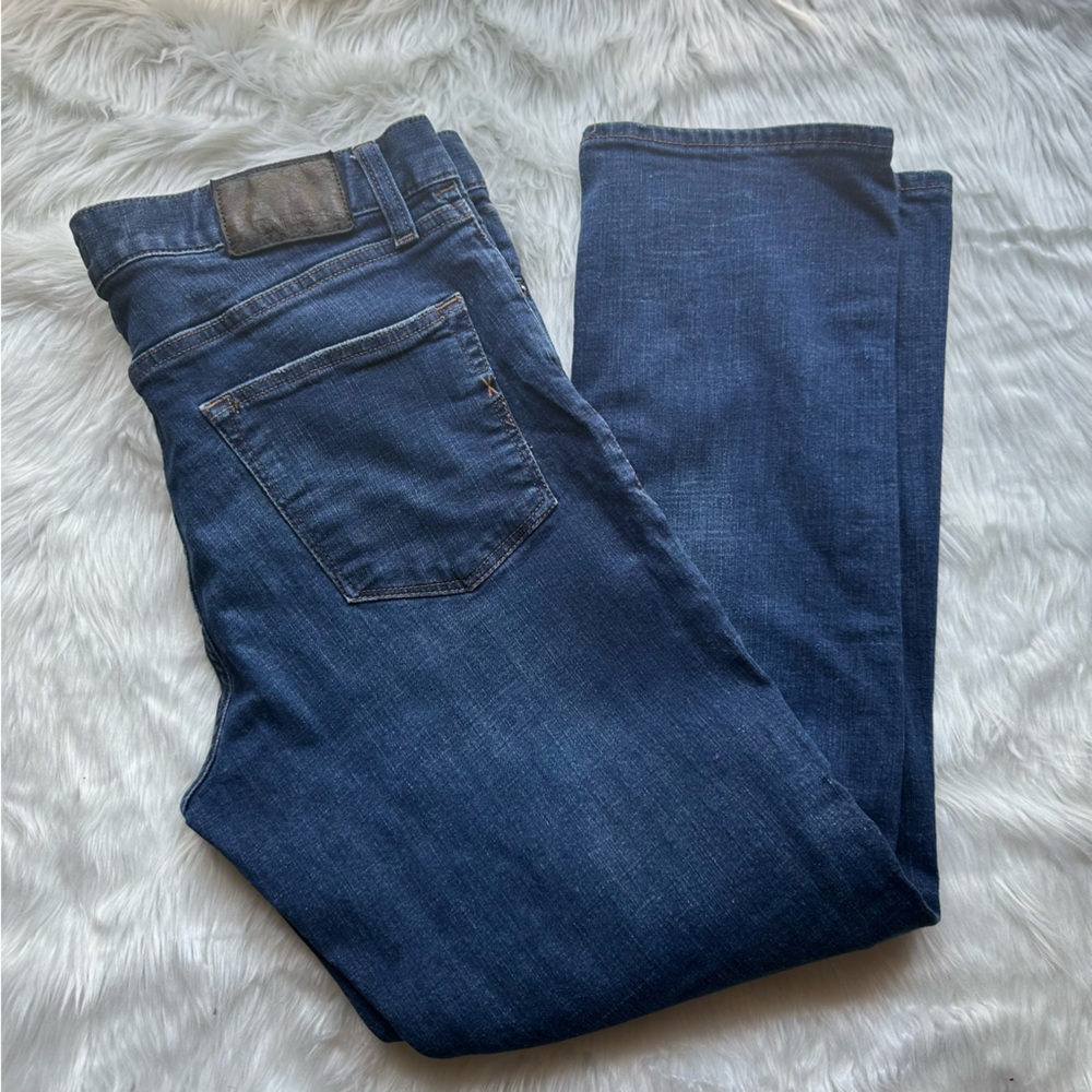 Express Dark Indigo Straight Jeans